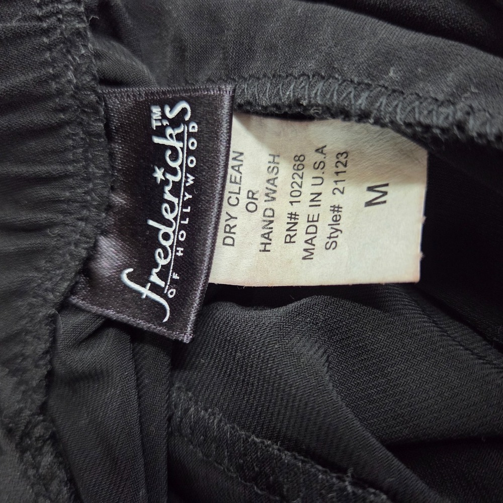 VTG Fredrick's Of Hollywood Mini Dress M Black Butterfly Whimsigoth Y2K Fairy - Picture 8 of 10
